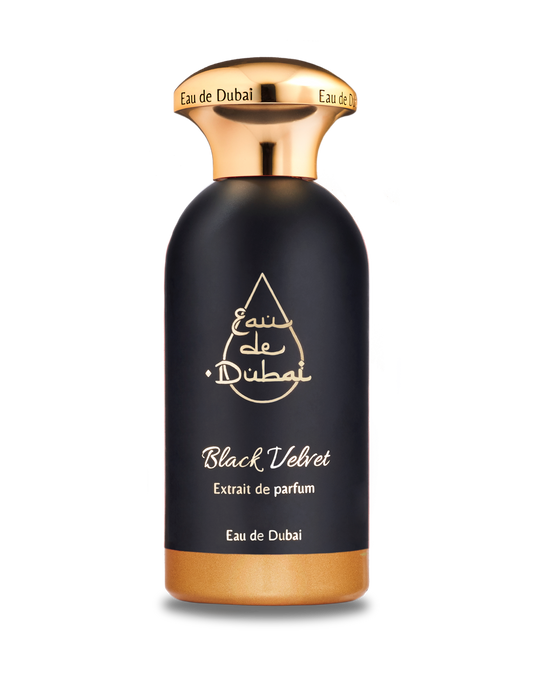 Eau de Dubai Black Velvet perfume 100ml – oriental gourmand unisex fragrance with bergamot, jasmine, cinnamon, vanilla and caramel