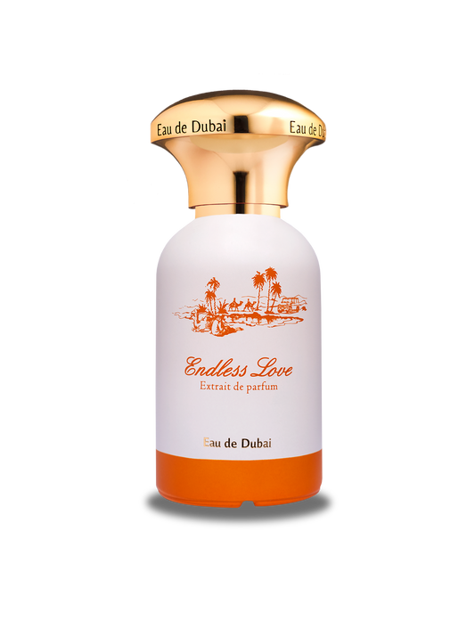Eau de Dubai Endless Love perfume 55ml – citrus amber unisex fragrance with almond, jasmine, black pepper, cedarwood and vanilla