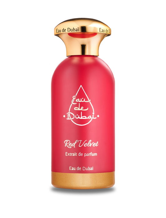 Eau de Dubai Red Velvet perfume 100ml – oriental floral unisex fragrance with pear, saffron, amber and jasmine