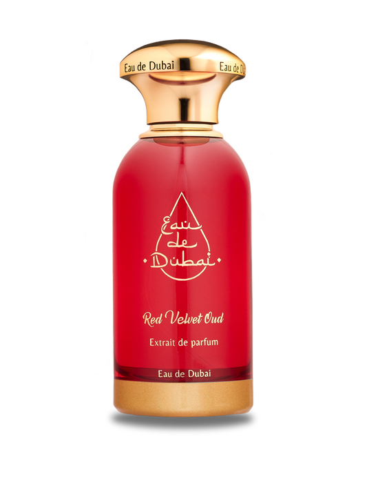 Eau de Dubai Red Velvet Oud perfume 100ml – oriental oud unisex fragrance with cotton candy musk, ambergris and patchouli